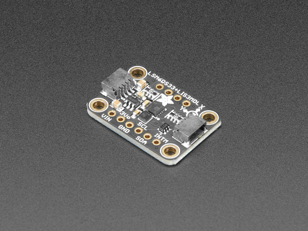STEMMA QT/Qwiic互換 LSM6DS33 + LIS3MDL搭載 9自由度IMU--販売終了