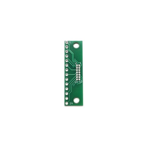 ピッチ変換基板(1.27mm 2×7P⇔2.54mm 1×14P)