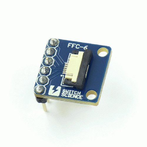 FeliCa RC-S620S ピッチ変換基板 ピンヘッダ実装済 (フラットケーブル付き) --販売終了