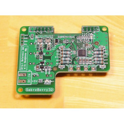 Raspberry Pi 用DAC基板 SabreBerry32（フル実装モデル）--販売終了