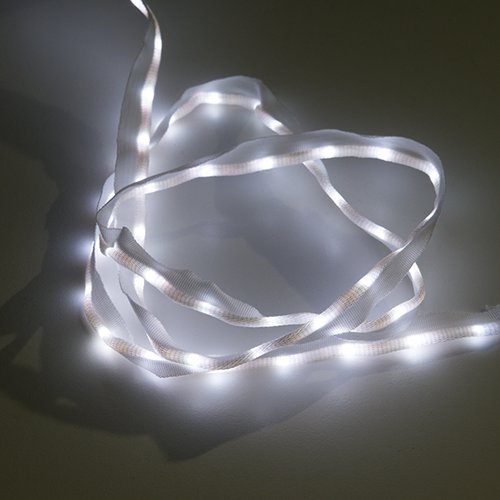 布製LEDリボン - LED50個搭載 1m(白色)--販売終了