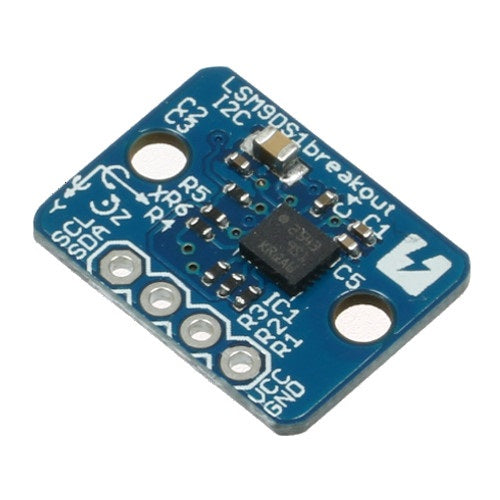 LSM9DS1 9軸慣性計測ユニット ピッチ変換済みモジュール--販売終了