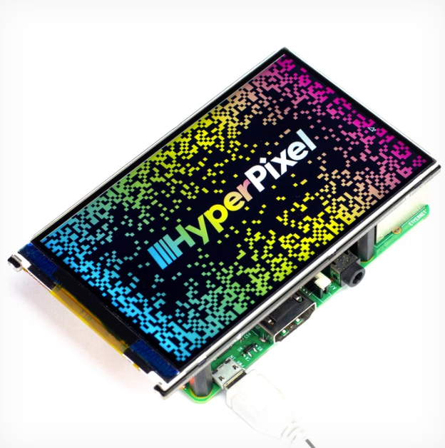 HyperPixel 4.0 - Raspberry Pi用高解像度ディスプレイ(タッチ非対応)