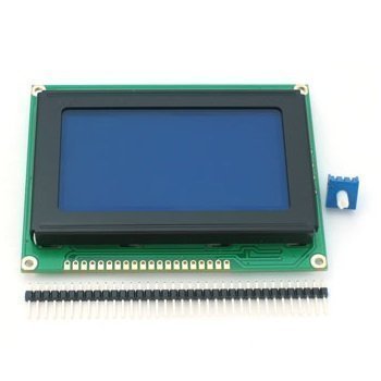 グラフィックLCD 128x64 STN LEDバックライト (青地・白ドット)--販売終了