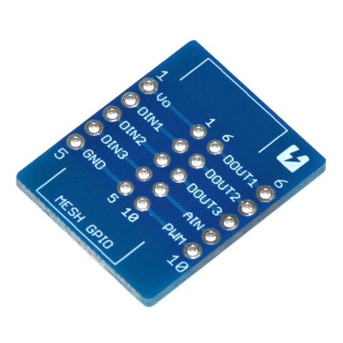 MESH GPIOタグ用ピッチ変換用基板 2列（基板のみ）--販売終了