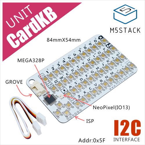 M5Stack用カード型キーボードユニット [U035]--販売終了