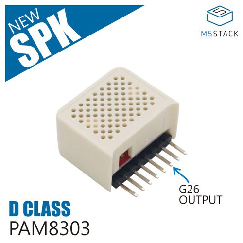 M5StickC Speaker Hat（PAM8303搭載）[U055]