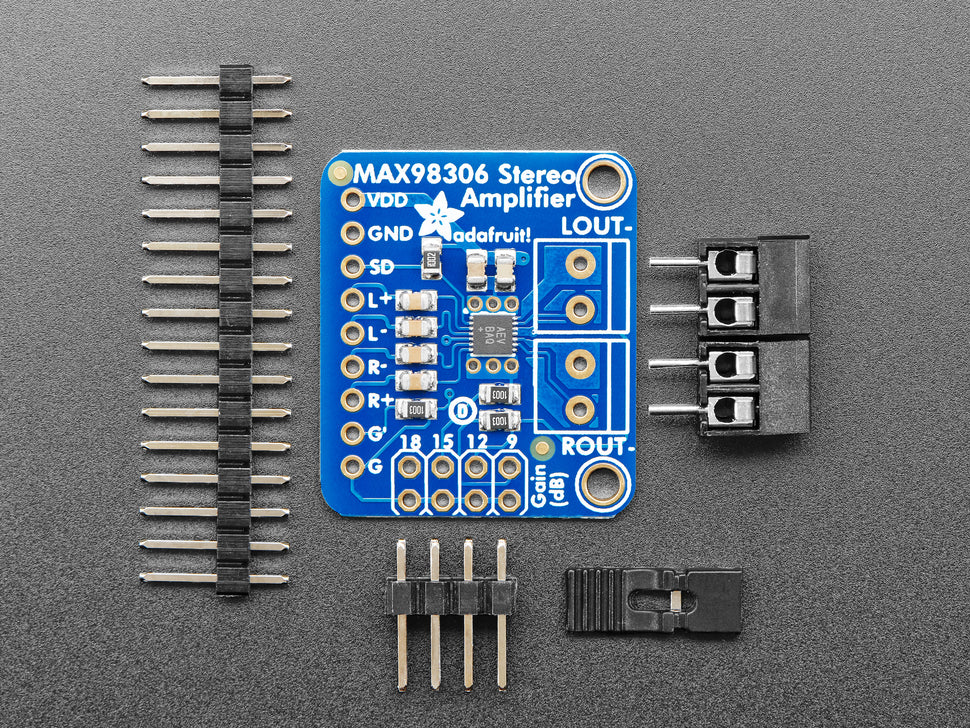 MAX98306搭載3.7WステレオD級アンプモジュール