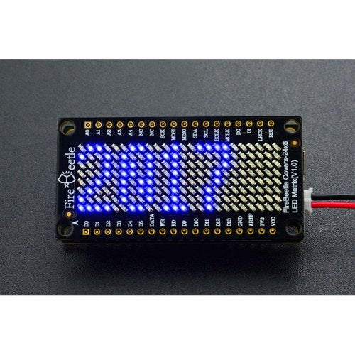 《お取り寄せ商品》FireBeetle Covers-24×8 LED Matrix (Blue)