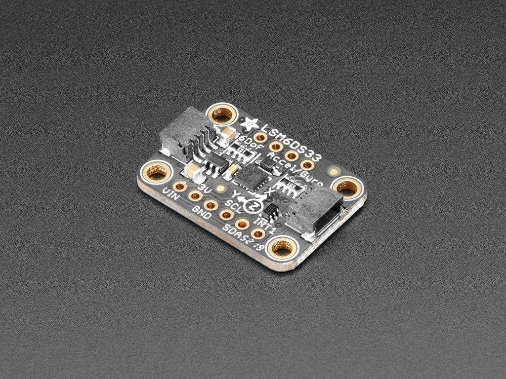 STEMMA QT/Qwiic互換 LSM6DS33搭載 6自由度IMU--販売終了