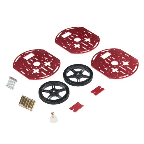 円形ロボットシャーシキット（三層・タイヤ付き）--販売終了