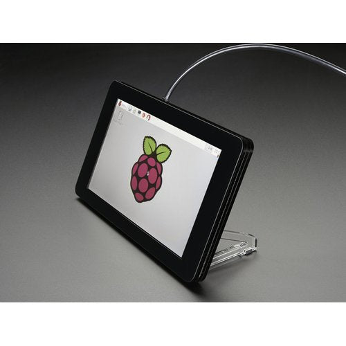 Raspberry Pi用 7インチ タッチスクリーン付き液晶ディスプレイ用ケース(黒)