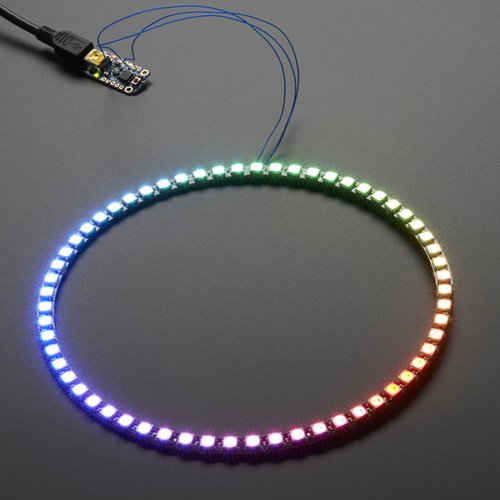 NeoPixel Ring - 1/4 60連フルカラーシリアルLED