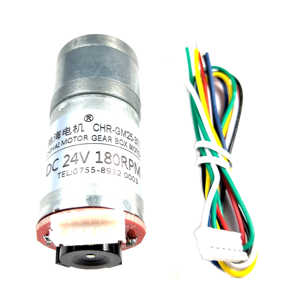 Motor de engranaje con Encoder 24V DC 180 RPM