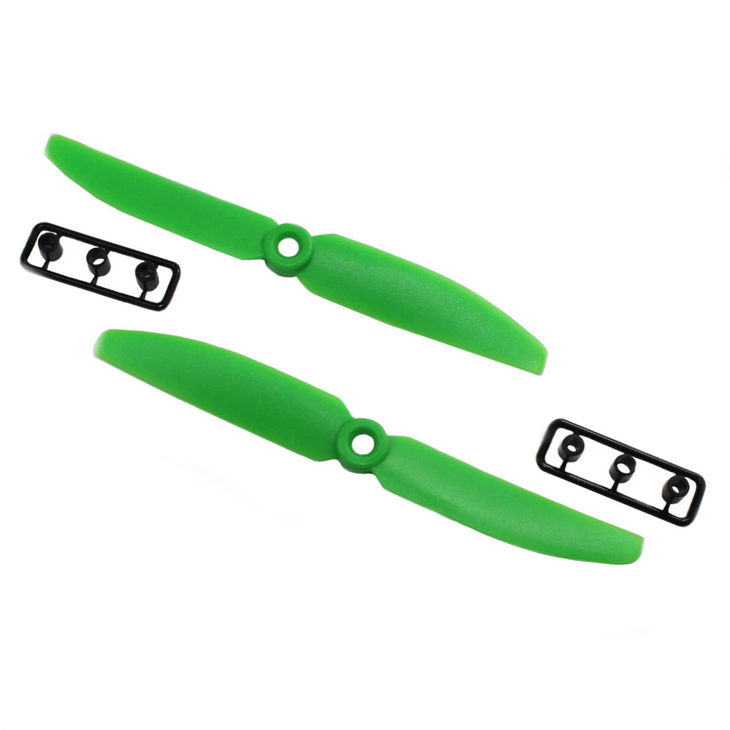 Par de hélices, propelas de nylon 5x30 Verde para drone