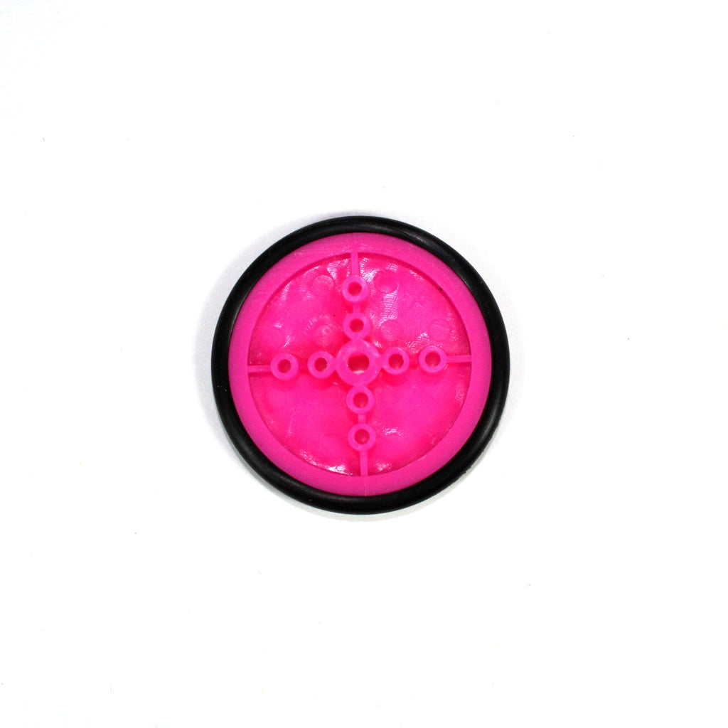 Rueda de plástico de 41mm para motorreductor pololu rosa