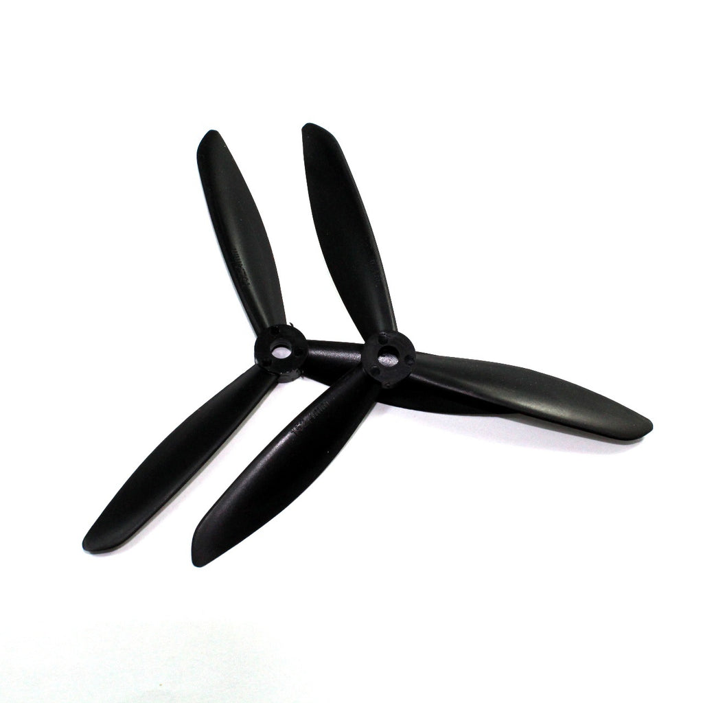 Par de hélices propelas de Nylon de 3 palas 6x4.5 Negro para drone