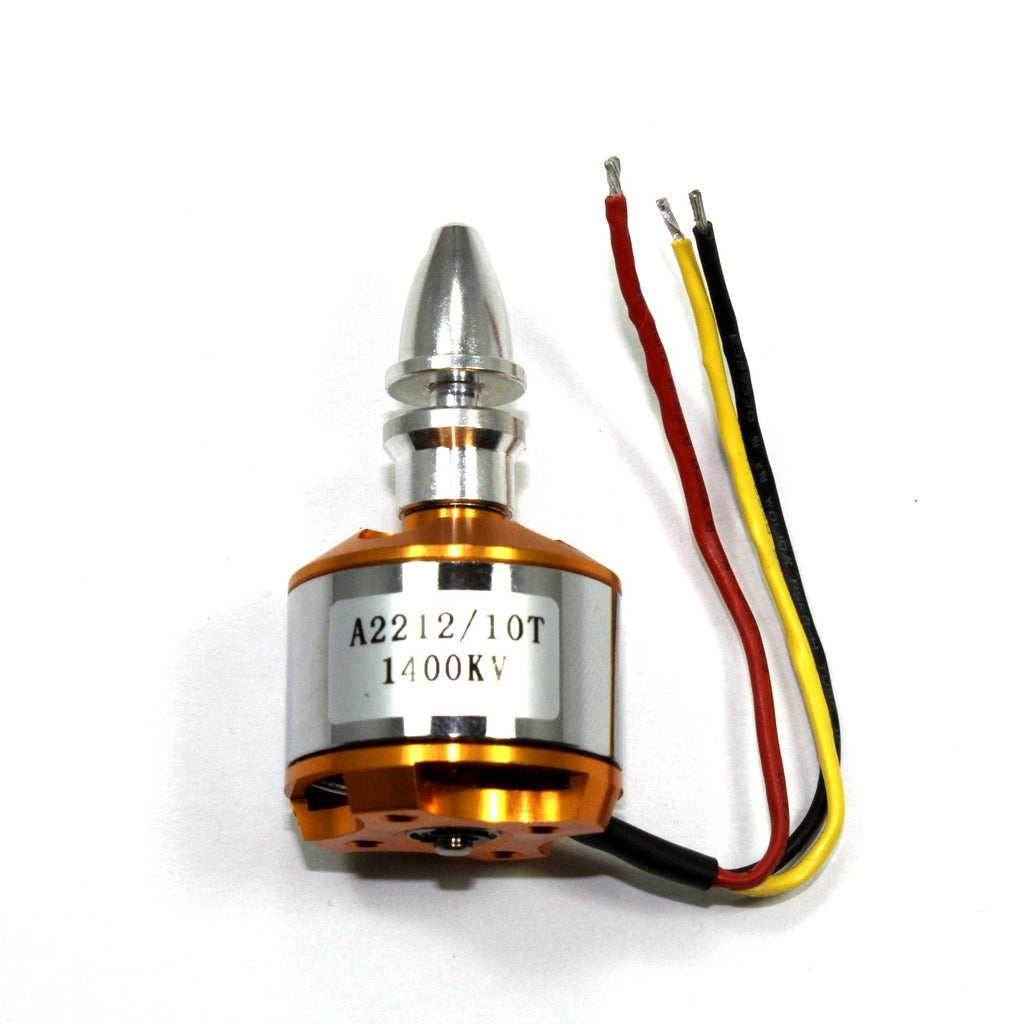 Motor sin escobillas (Brushless) A2212/10T KV1400 para drone