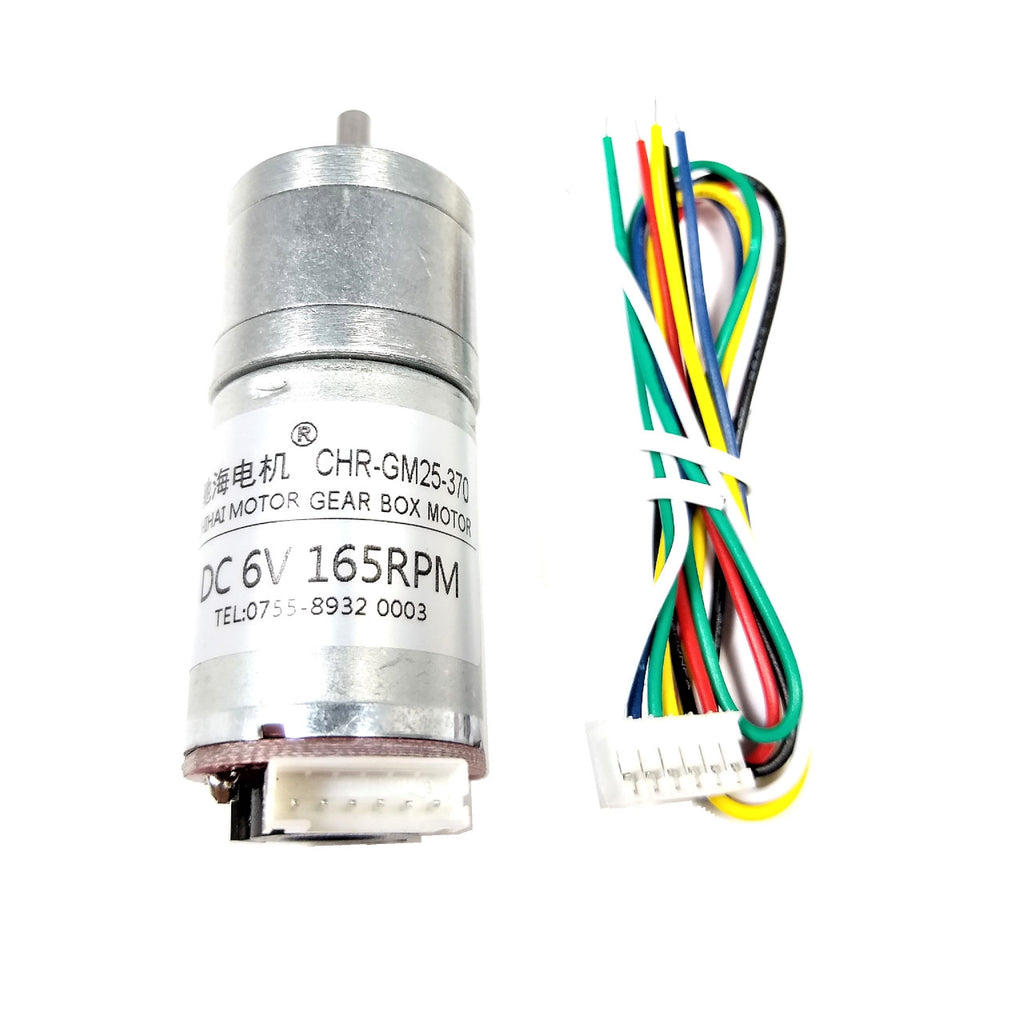 Motor de engranaje con Encoder 6V DC 165 RPM
