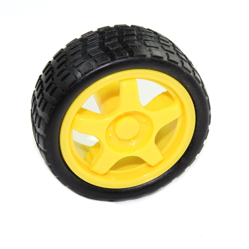 Rueda de plástico de 70mm para motor con reductor