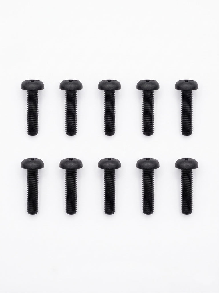 Paquete con 10 tornillos de Nylon M3 12 mm