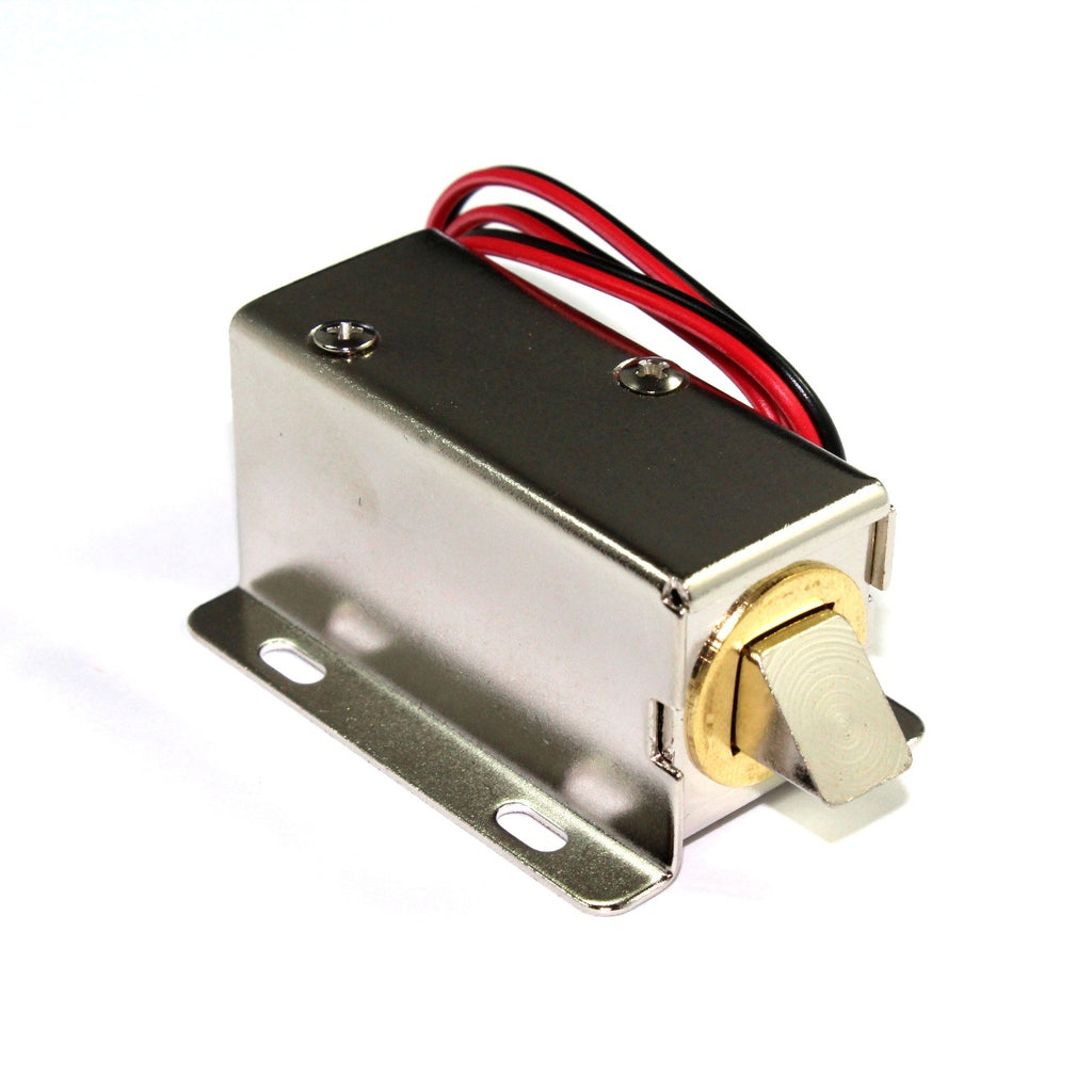 Cerradura electromecánica con solenoide 12 VCD 10mm