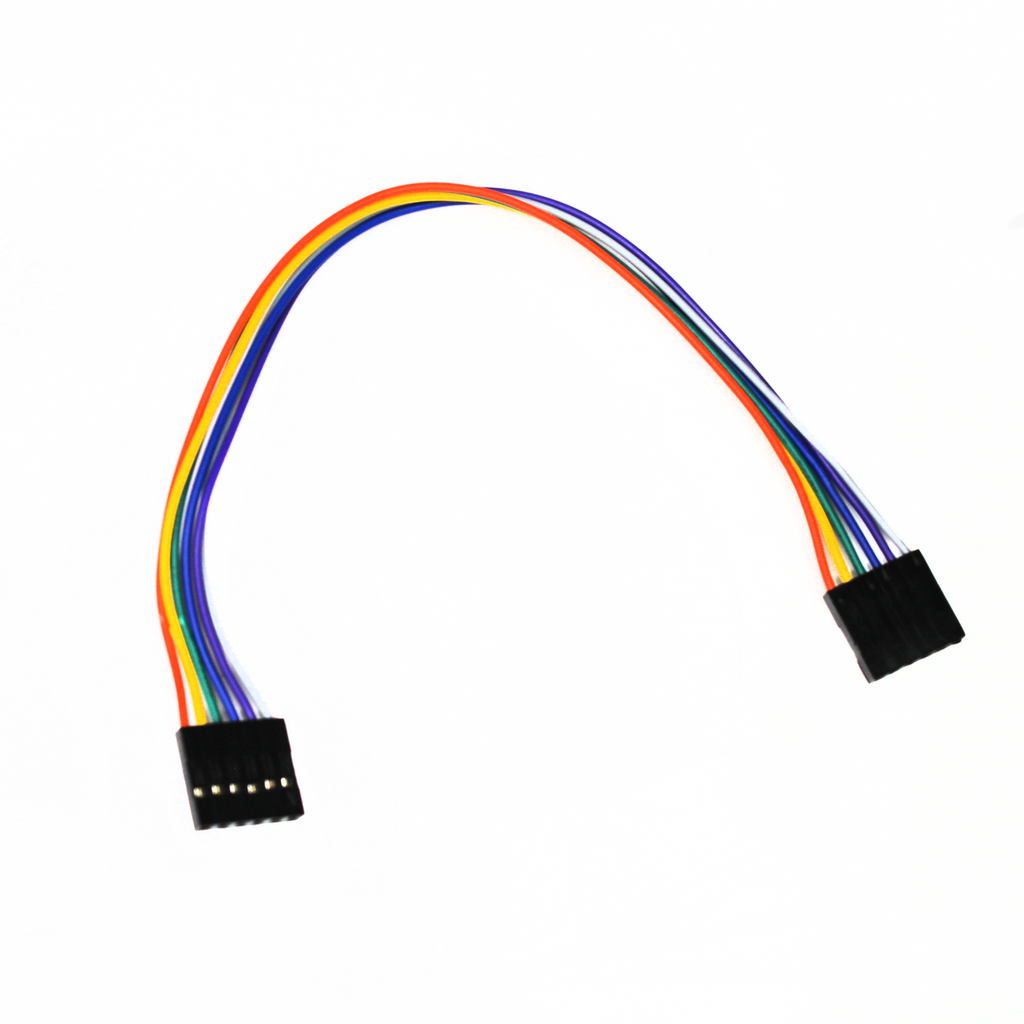 Cable jumper de 6 pines 20 cm hembra hembra