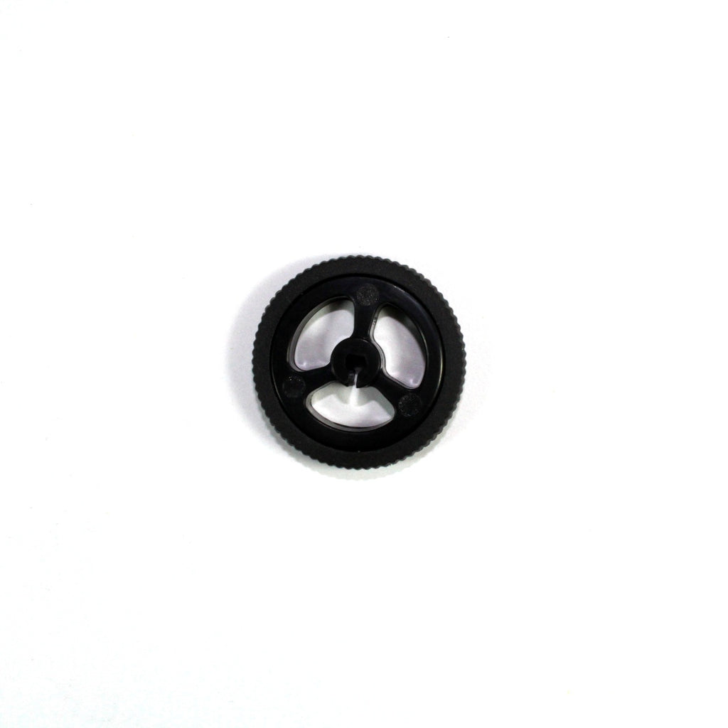 Rueda de plástico de 34mm para motorreductor pololu negra