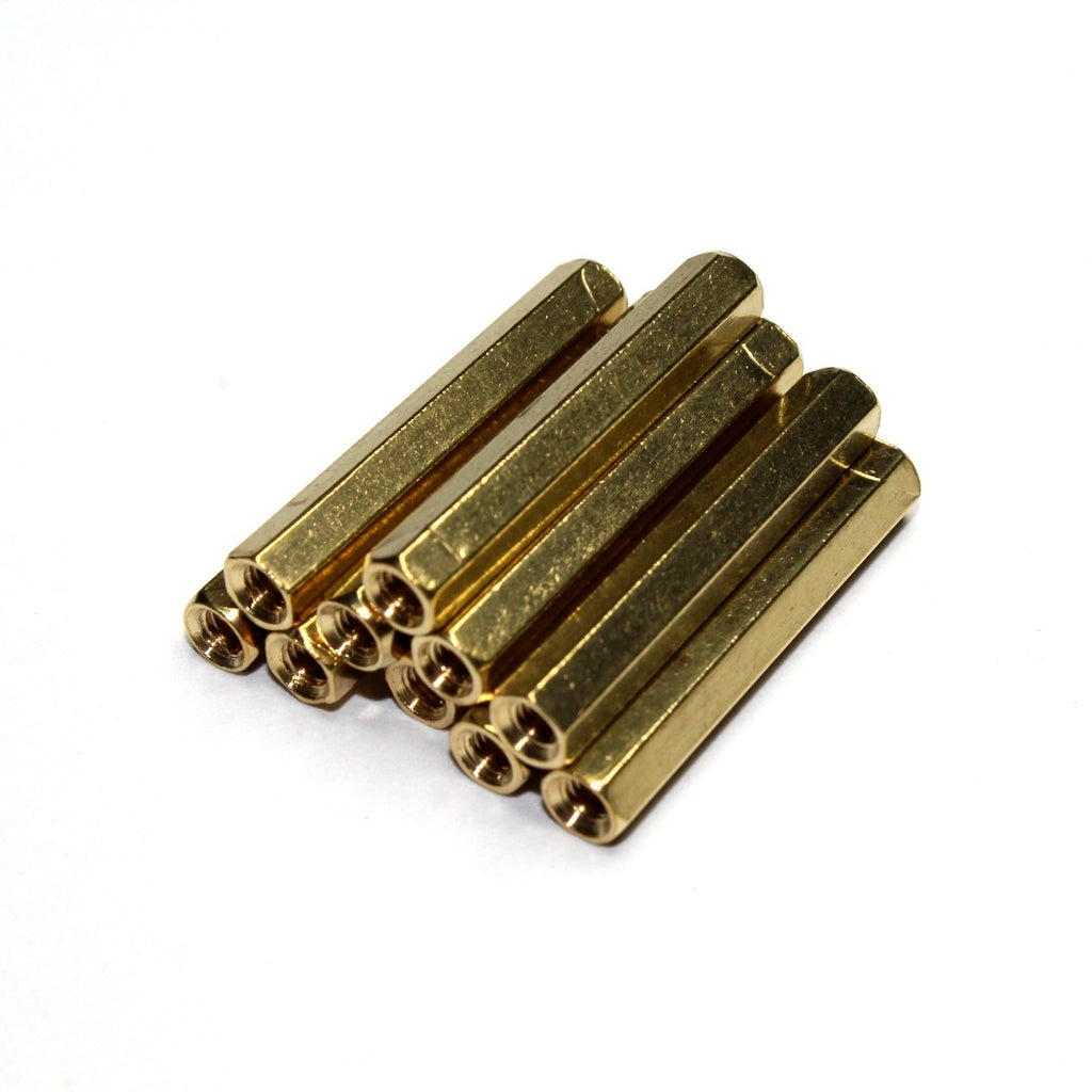 Paquete con 10 Separadores de Latón M3 30 mm H-H