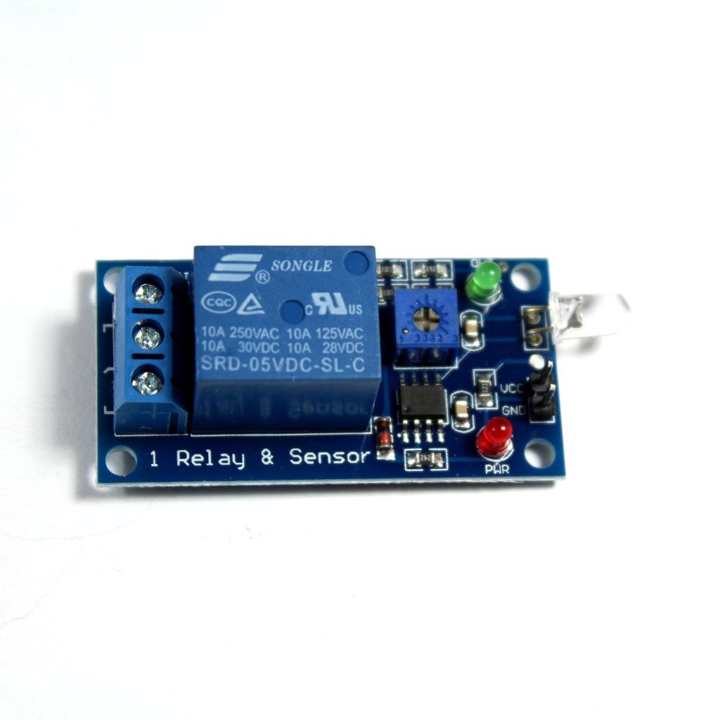 Sensor de luz con relevador
