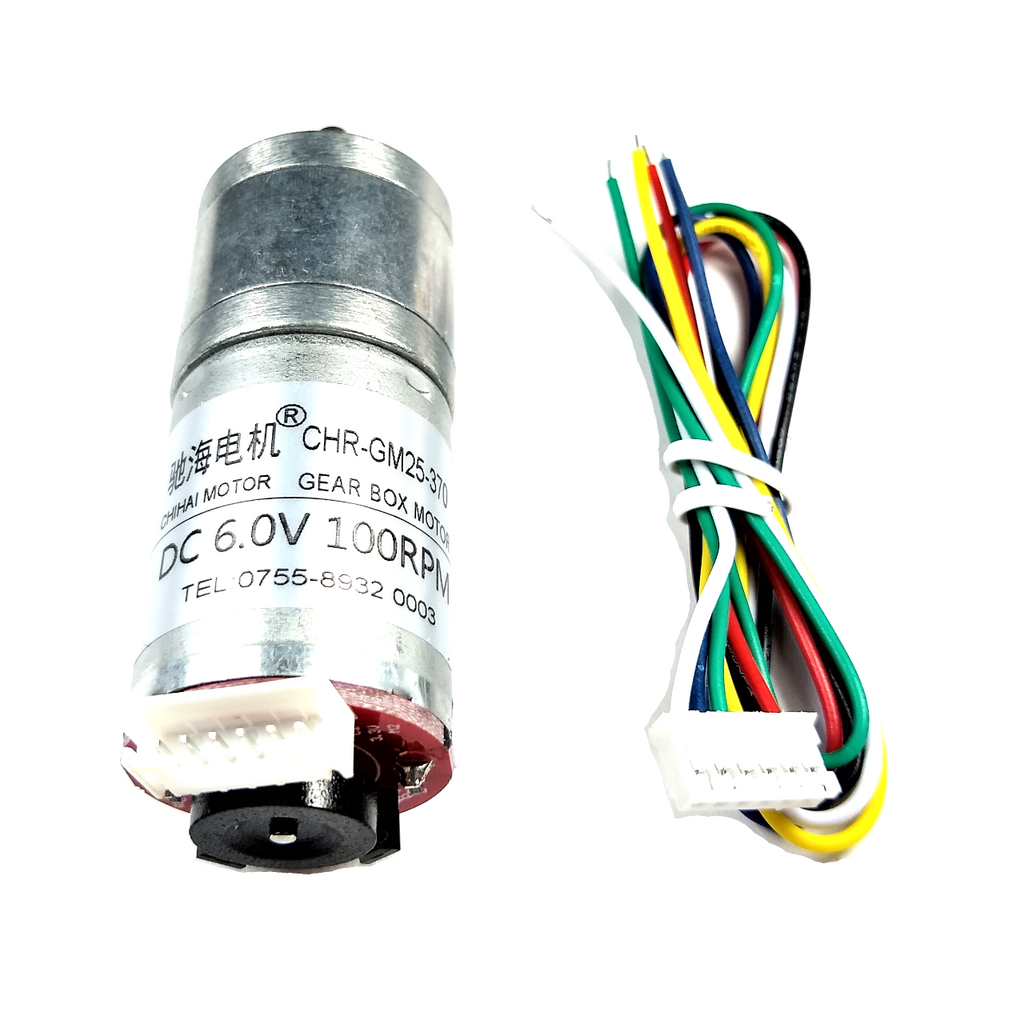 Motor de engranaje con Encoder 6V DC 100 RPM
