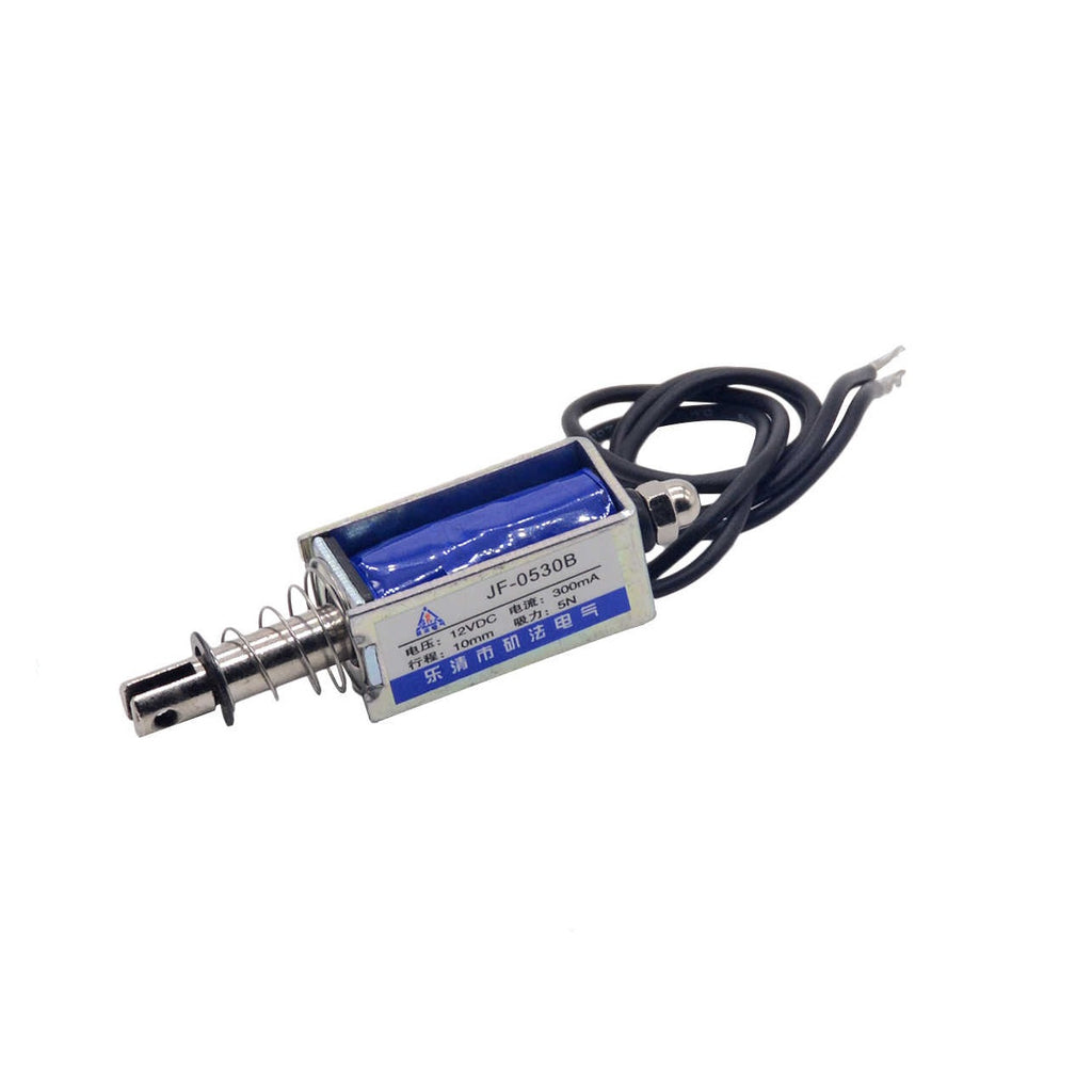 Cerradura electromecánica con solenoide 12 VCD 5N 10mm