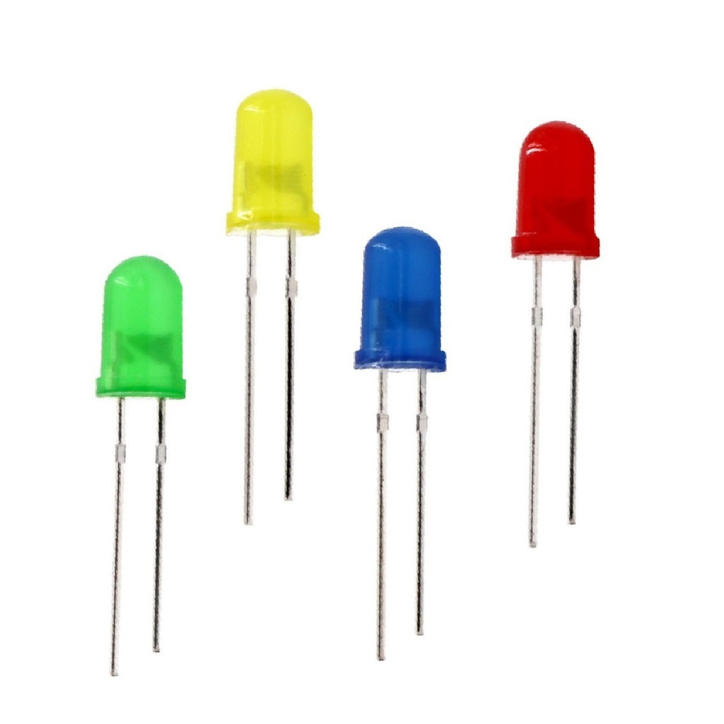 Paquete de 40 leds difusos 5mm varios colores