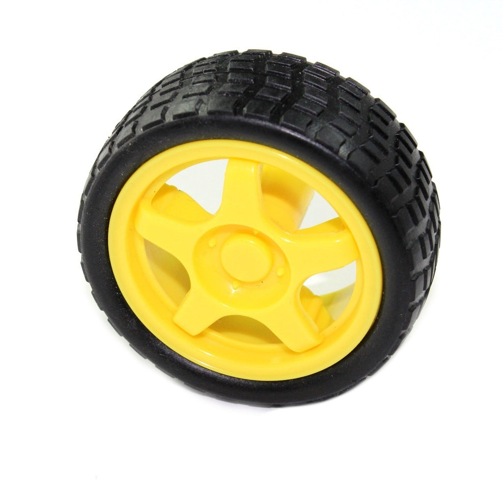 Rueda de plástico de 68 mm para motor con reductor