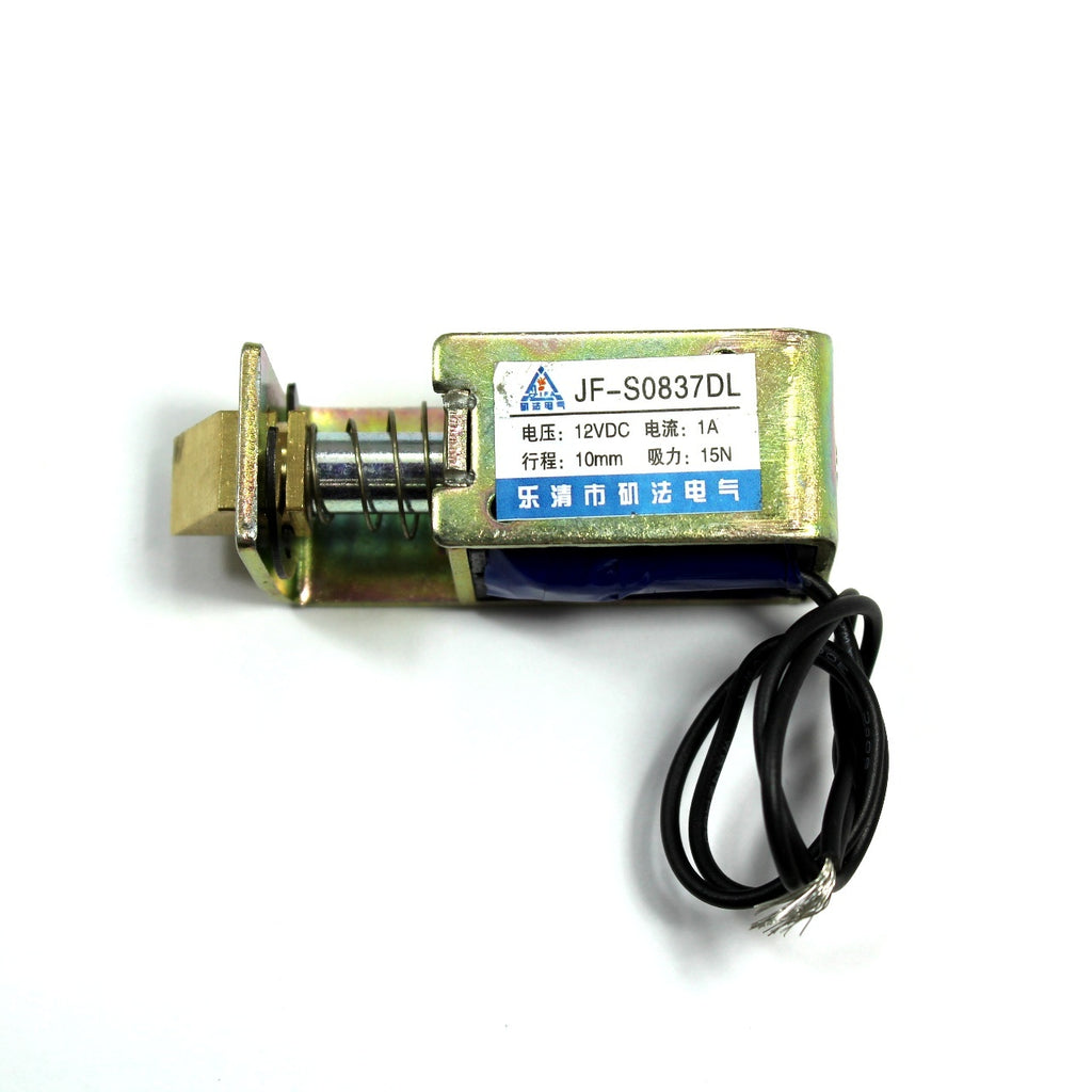 Cerradura electromecánica con solenoide 12 VCD 15N 10mm