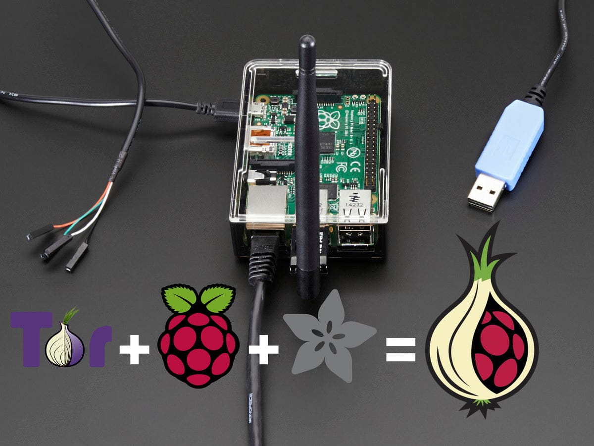 Onion Pi Pack w/Large Antenna - Make a Raspberry Pi B+ Tor Proxy [discontinued]
