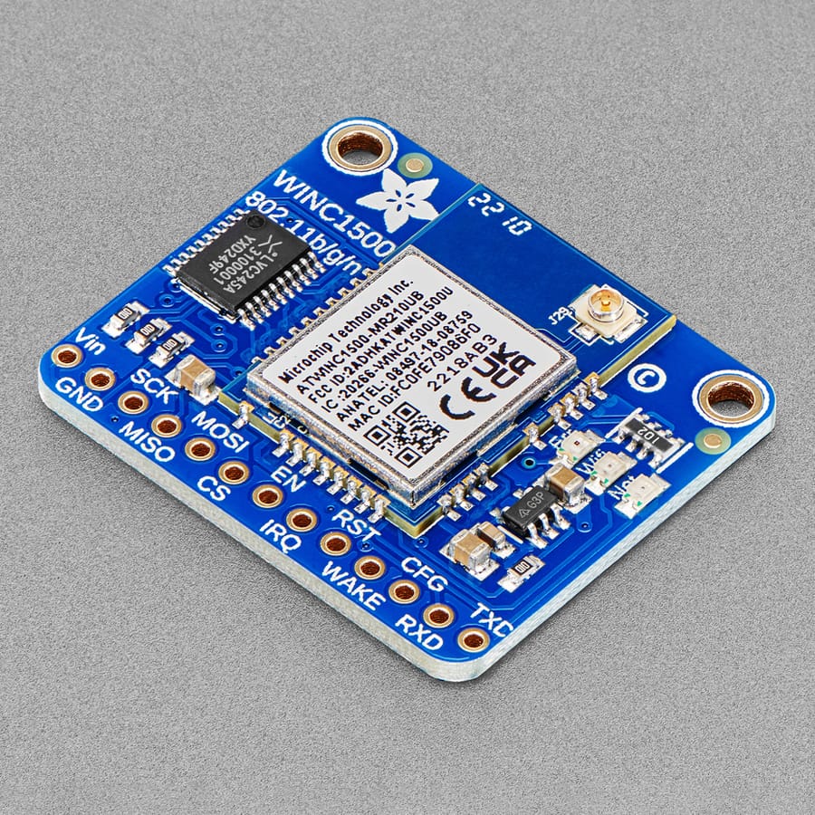 Adafruit ATWINC1500 WiFi Breakout with uFL Connector (fw 19.4.4) [Discontinued]