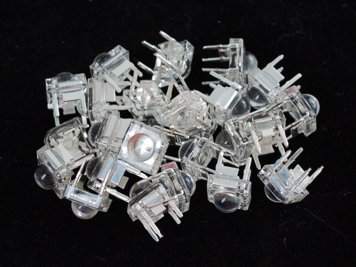 Clear 'Piranha' Super-flux RGB (tri-color) LED (25 pack) (Common Anode) [Discontinued]