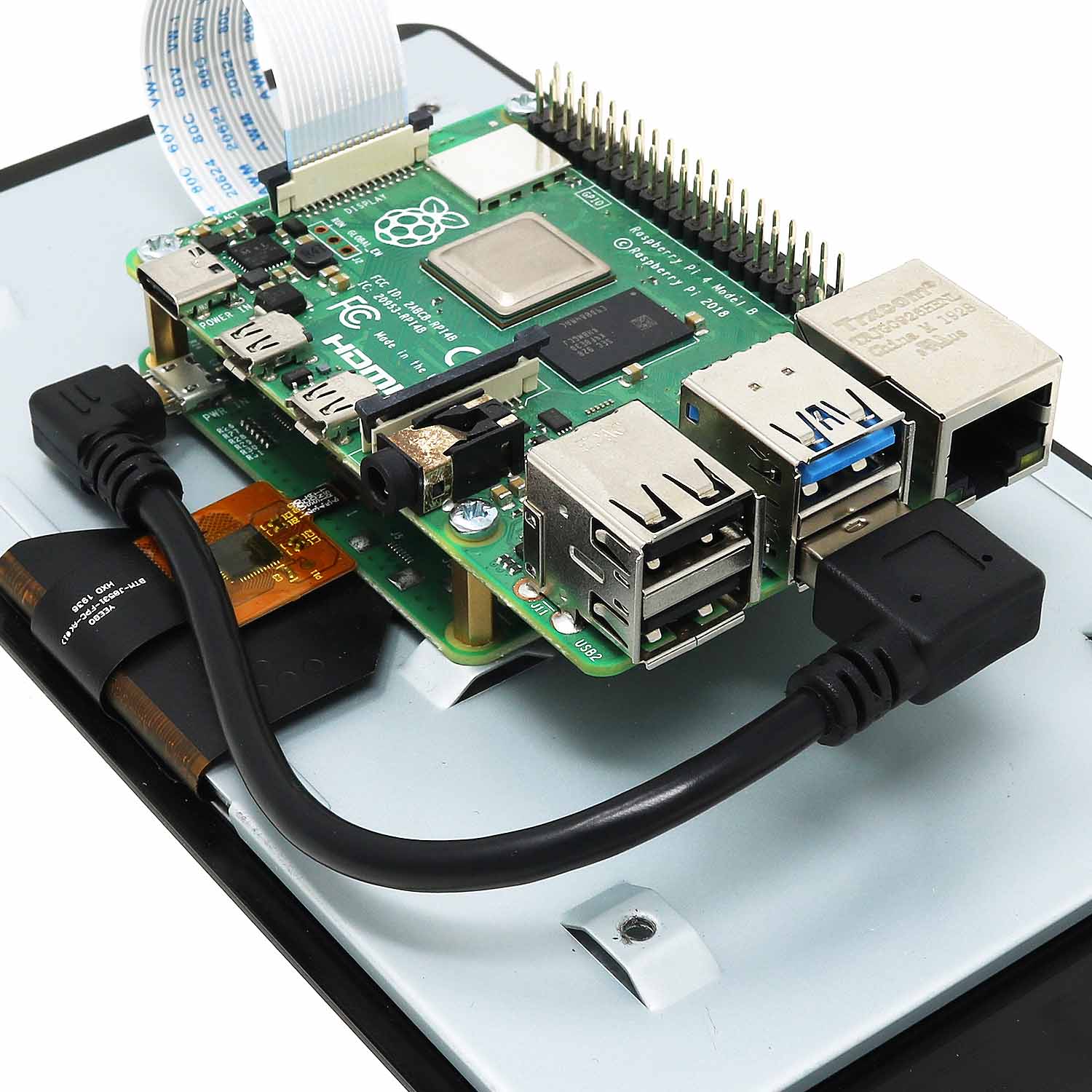 Micro-USB Power Cable for Official Raspberry Pi Display [Discontinued]