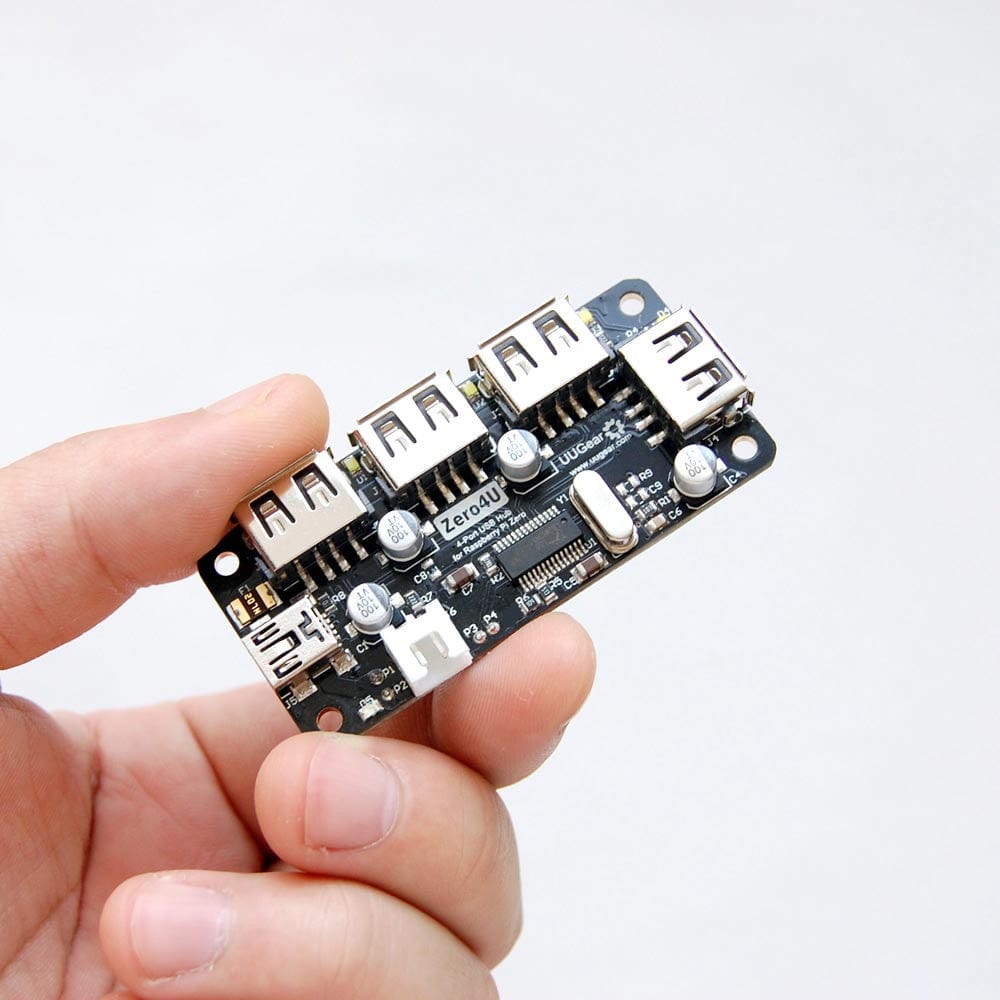 Zero4U 4-Port USB Hub for Pi Zero W