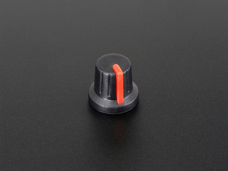 Potentiometer Knob - Soft Touch T18 - Red