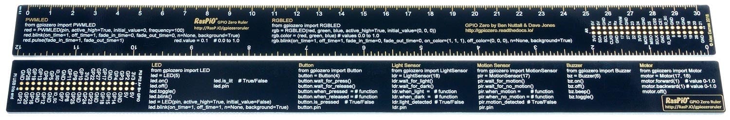 [Discontinued] RasPiO GPIO Zero Ruler