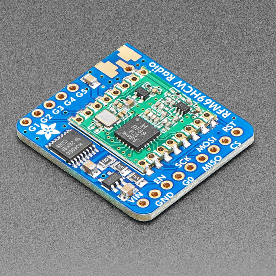 Adafruit RFM69HCW Transceiver Radio Breakout - 868 or 915 MHz (RadioFruit)