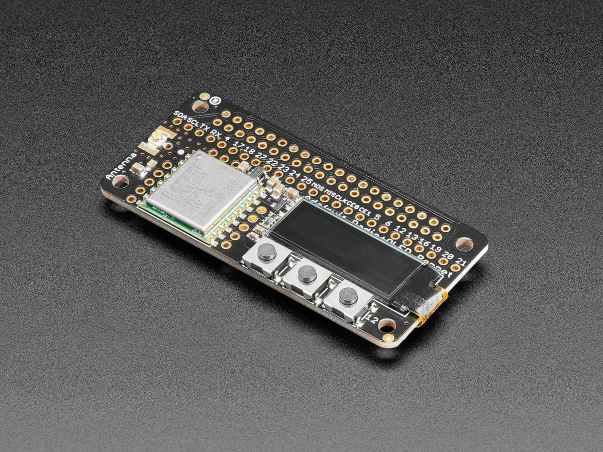 Adafruit LoRa Radio Bonnet with OLED - 915MHz/868MHz
