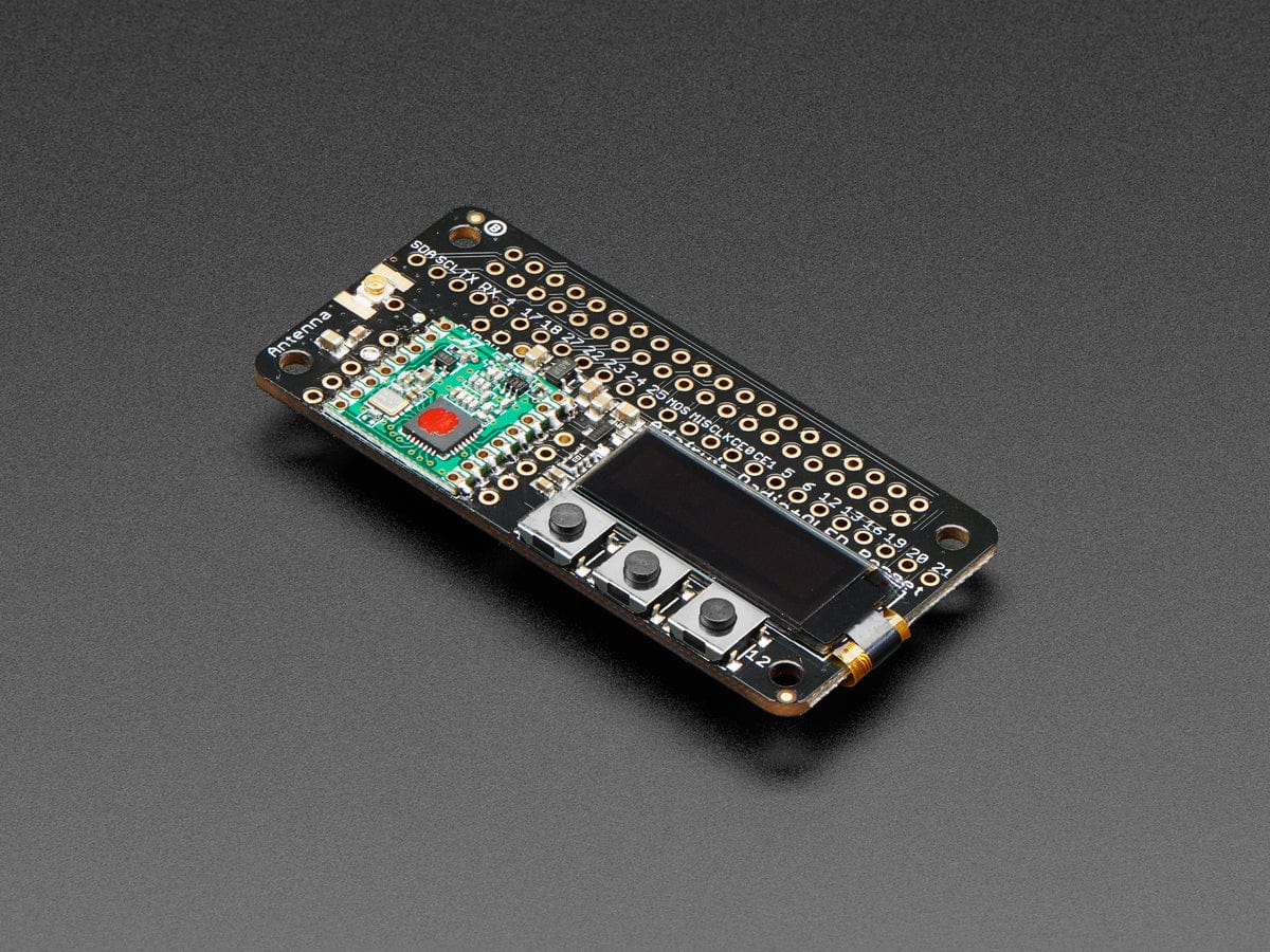 Adafruit RFM69HCW Transceiver Radio Bonnet - 433 MHz (RadioFruit) [Discontinued]