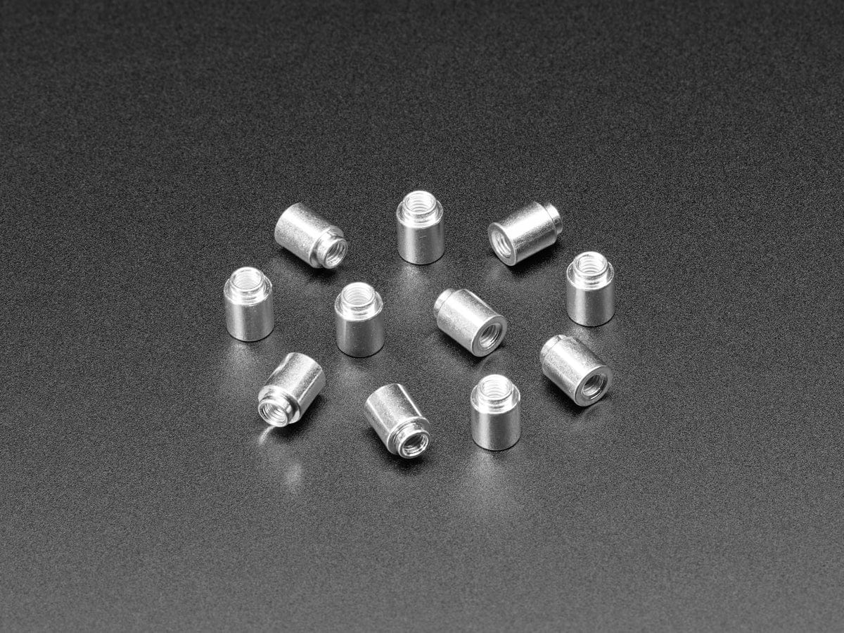 SMT / Solderable Standoff Nuts - M3 x 6mm - 10 pack [Discontinued]