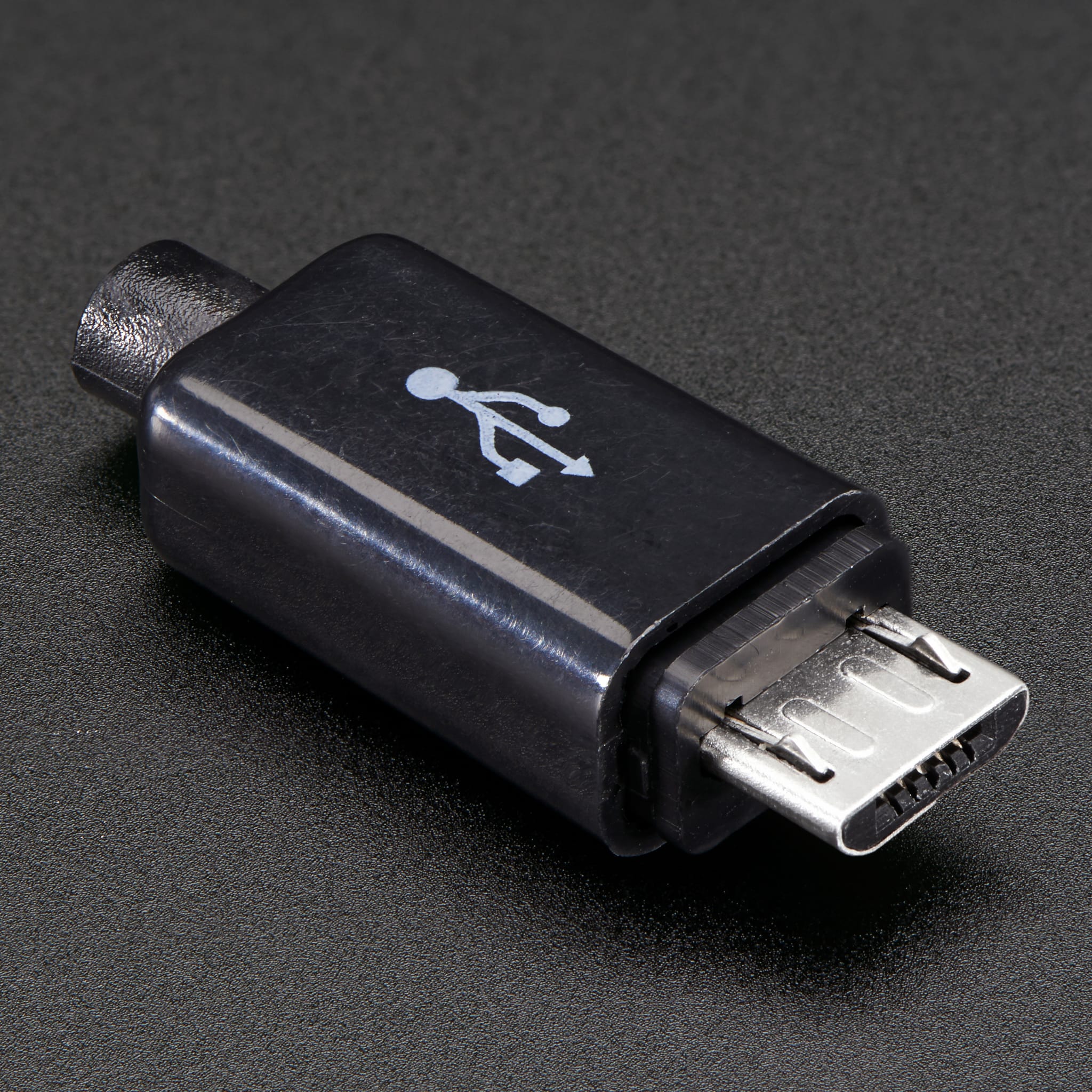 USB DIY Slim Connector Shell - MicroB Plug