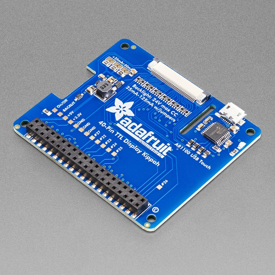 Adafruit DPI TFT Kippah for Raspberry Pi with Touch Support