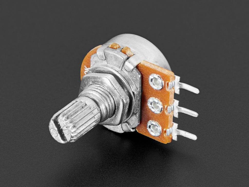 Panel Mount 10K Log Potentiometer (Breadboard Friendly) (10K Log)