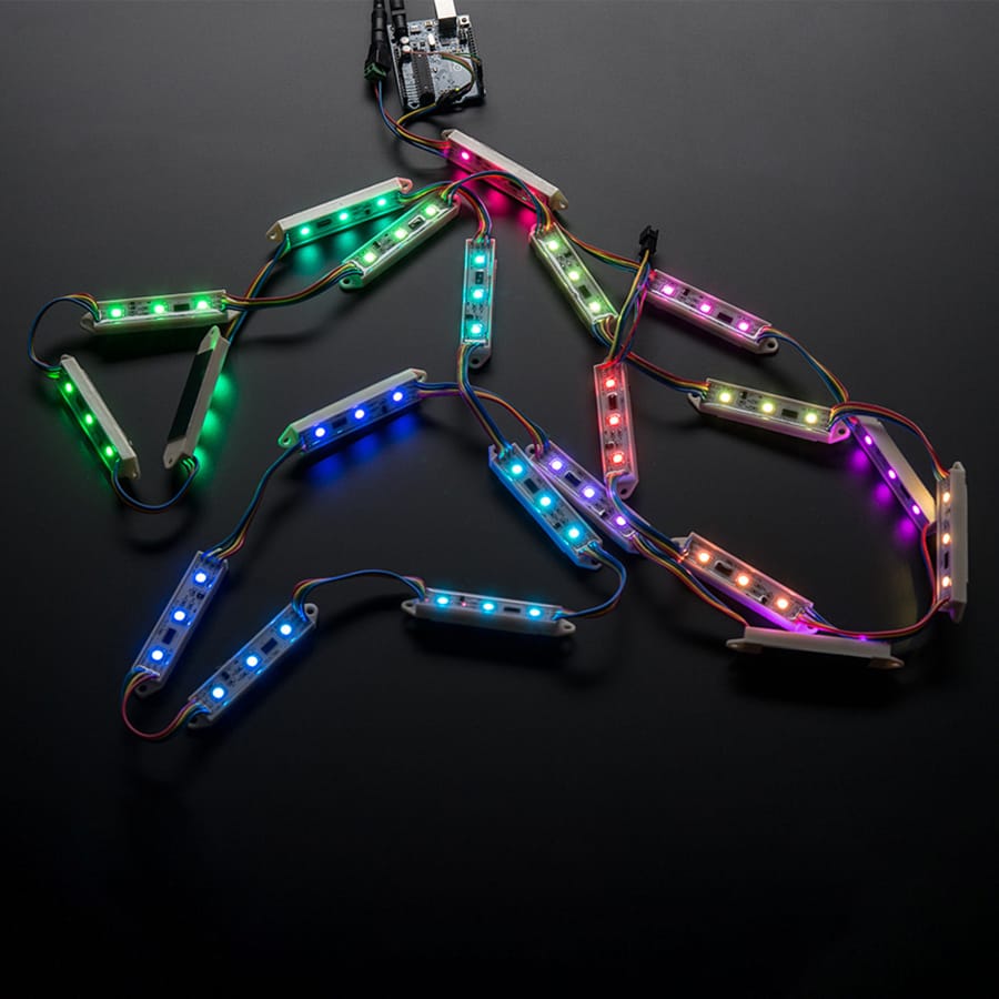 75mm Bars - 12V Digital RGB LED Pixels (Strand of 21) (WS2801)